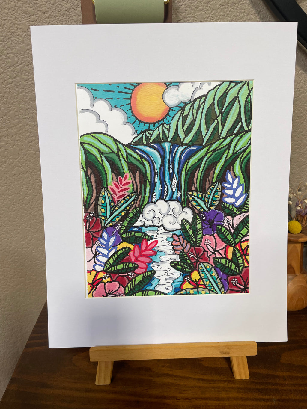 Art Print with matte of original painting