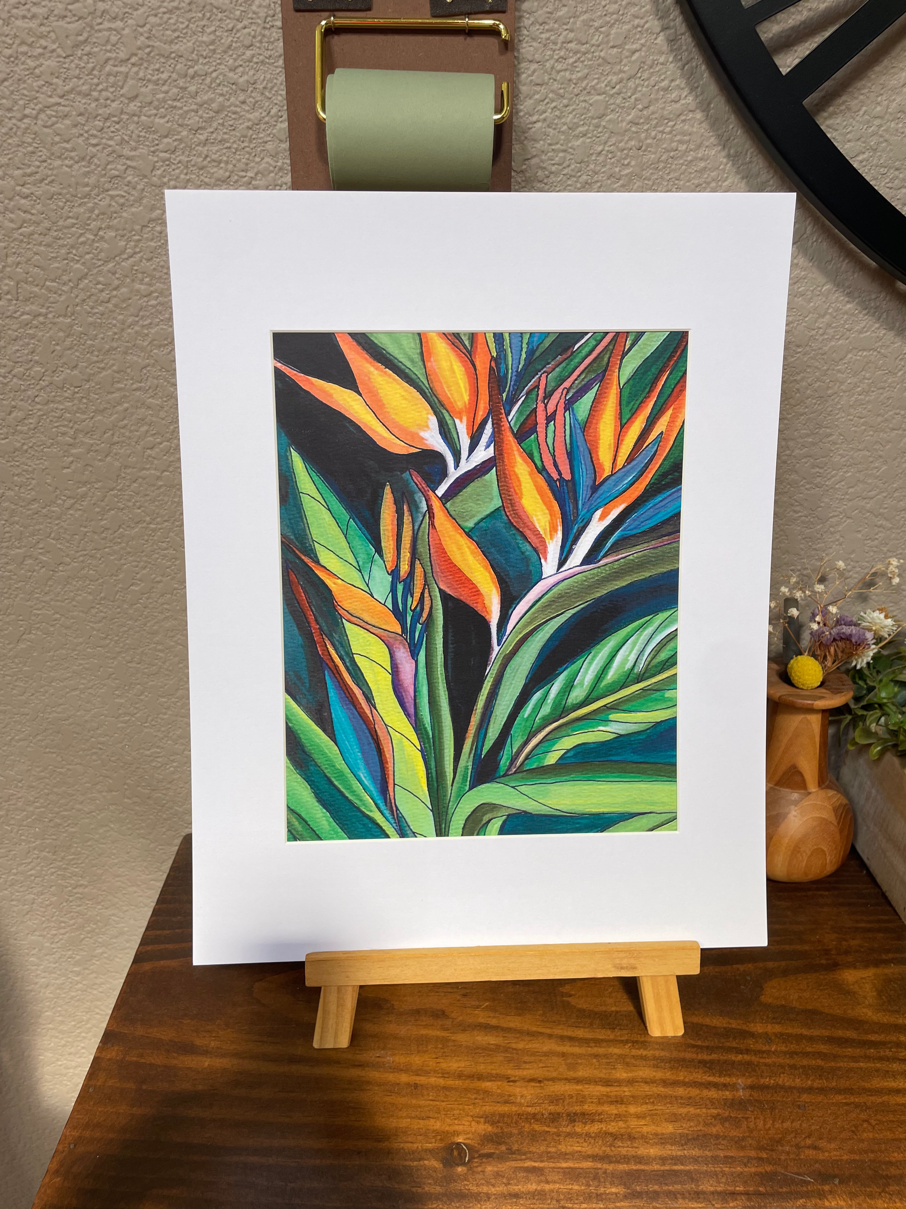 Print with Matte from Original painting